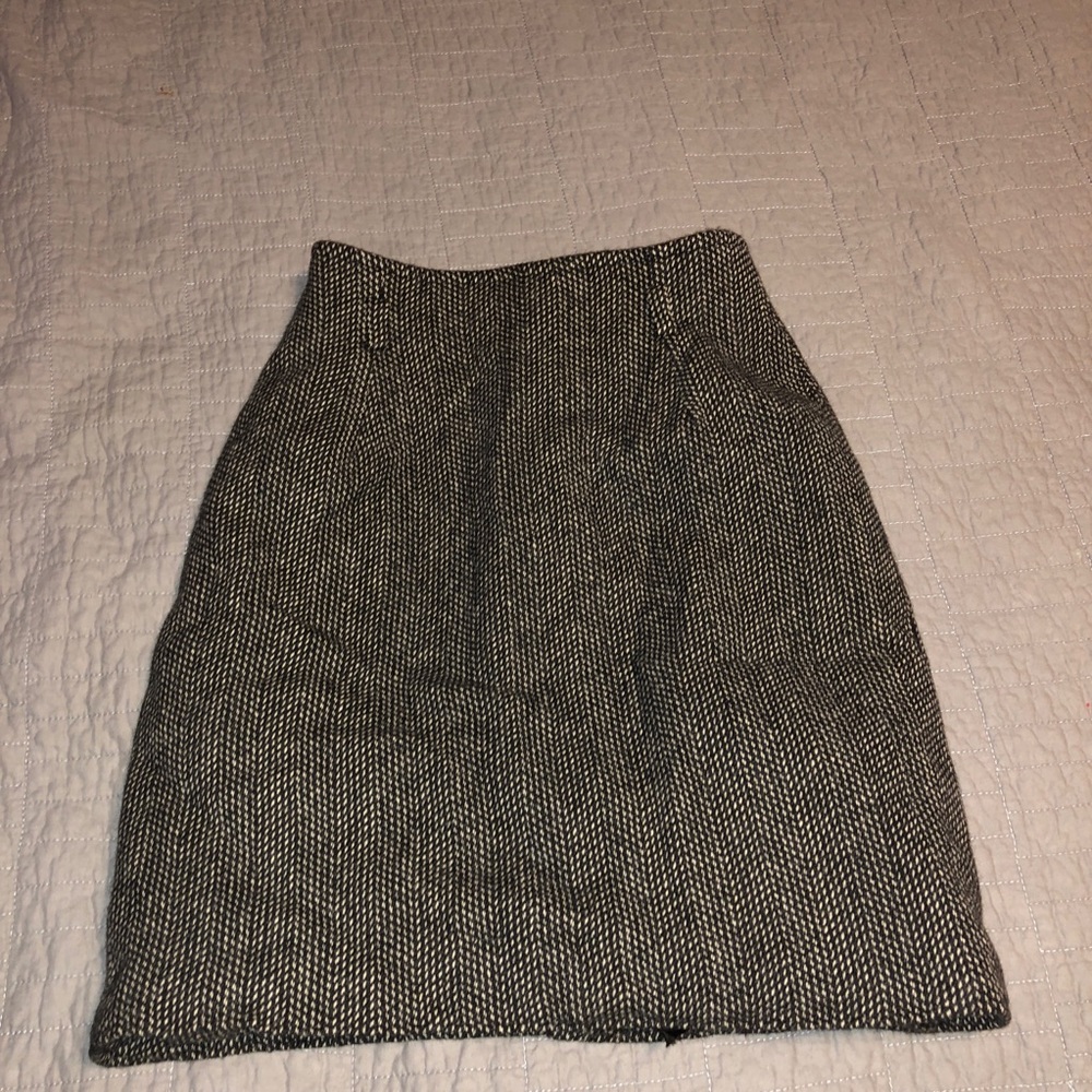 Dark Grey Wool Skirt